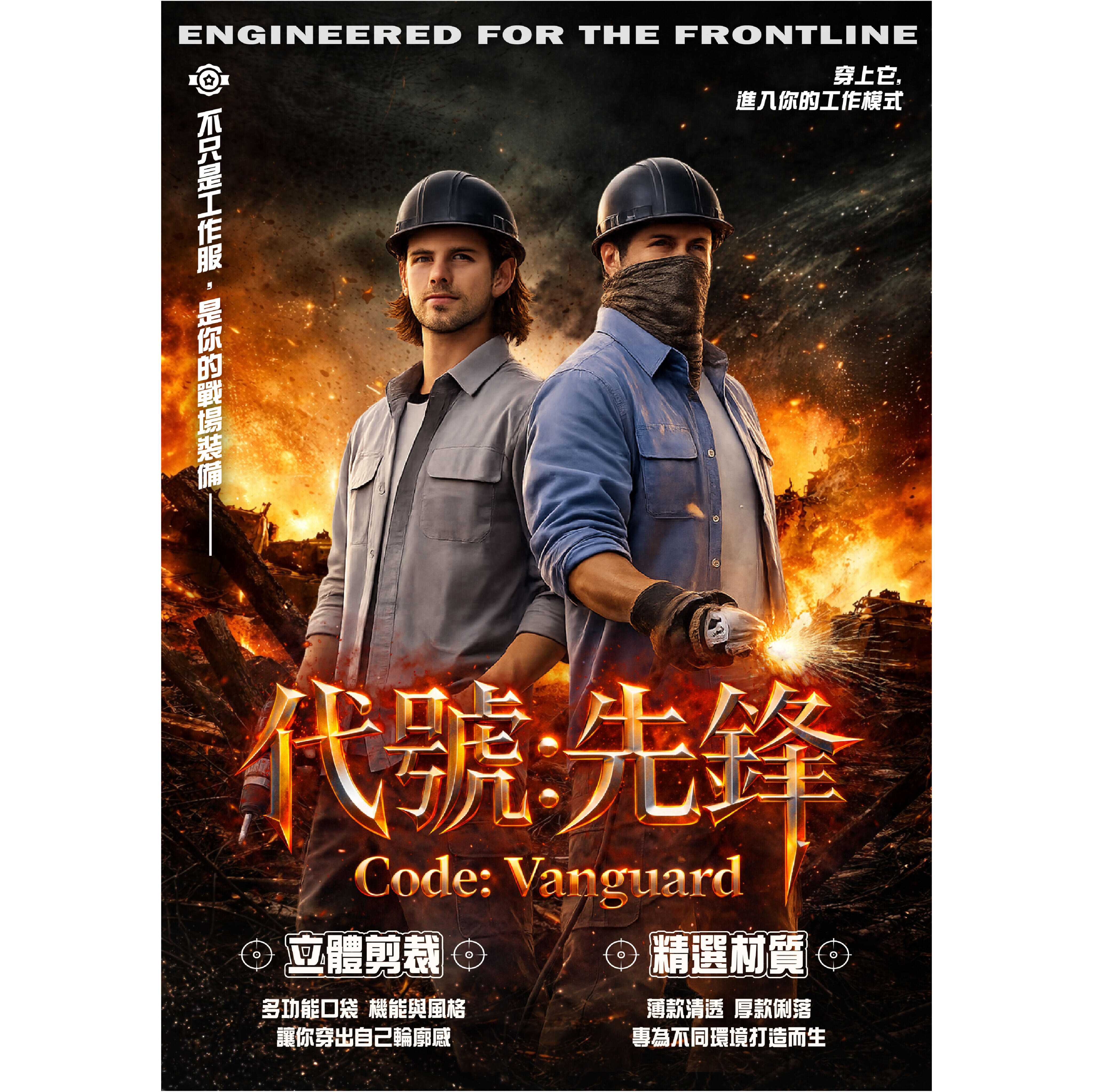 代號:先鋒 硬派工作襯衫